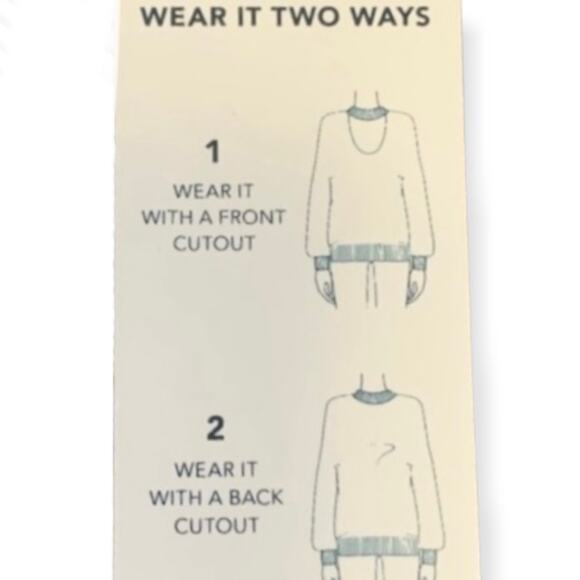 Splendid burgundy reversible sweater, medium soft choker keyhole long sleeve - Picture 3 of 12